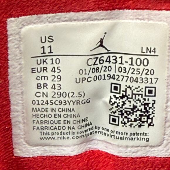 Nike Air Jordan 3 Retro Denim SE - Fire Red Men's Size 11 (CZ6431-100) - Picture 7 of 7